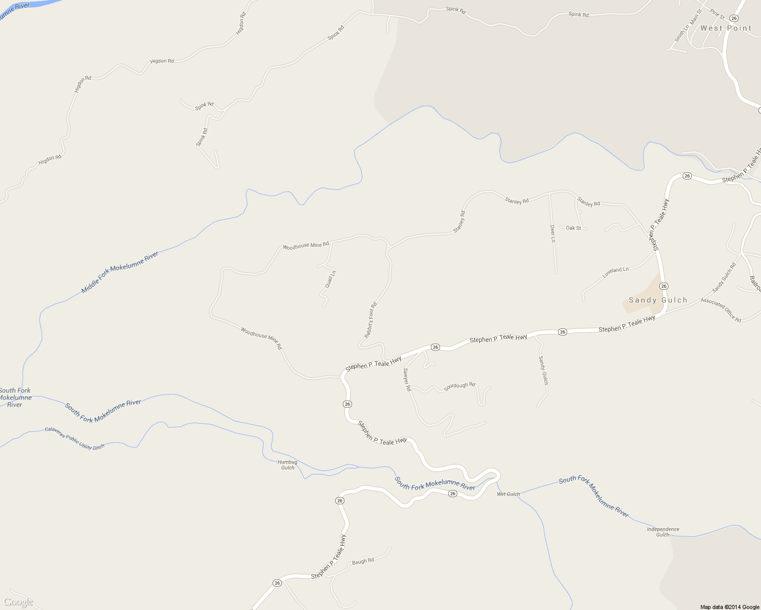 map of restaurants, bars, coffee shops, grocery stores, and more near 402 Rabbit's Foot Road in West Point