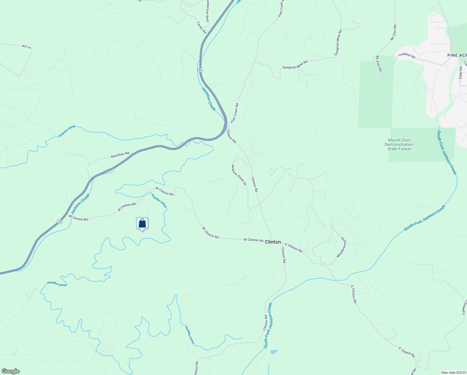 map of restaurants, bars, coffee shops, grocery stores, and more near 11965 Clinton Peak Court in Jackson