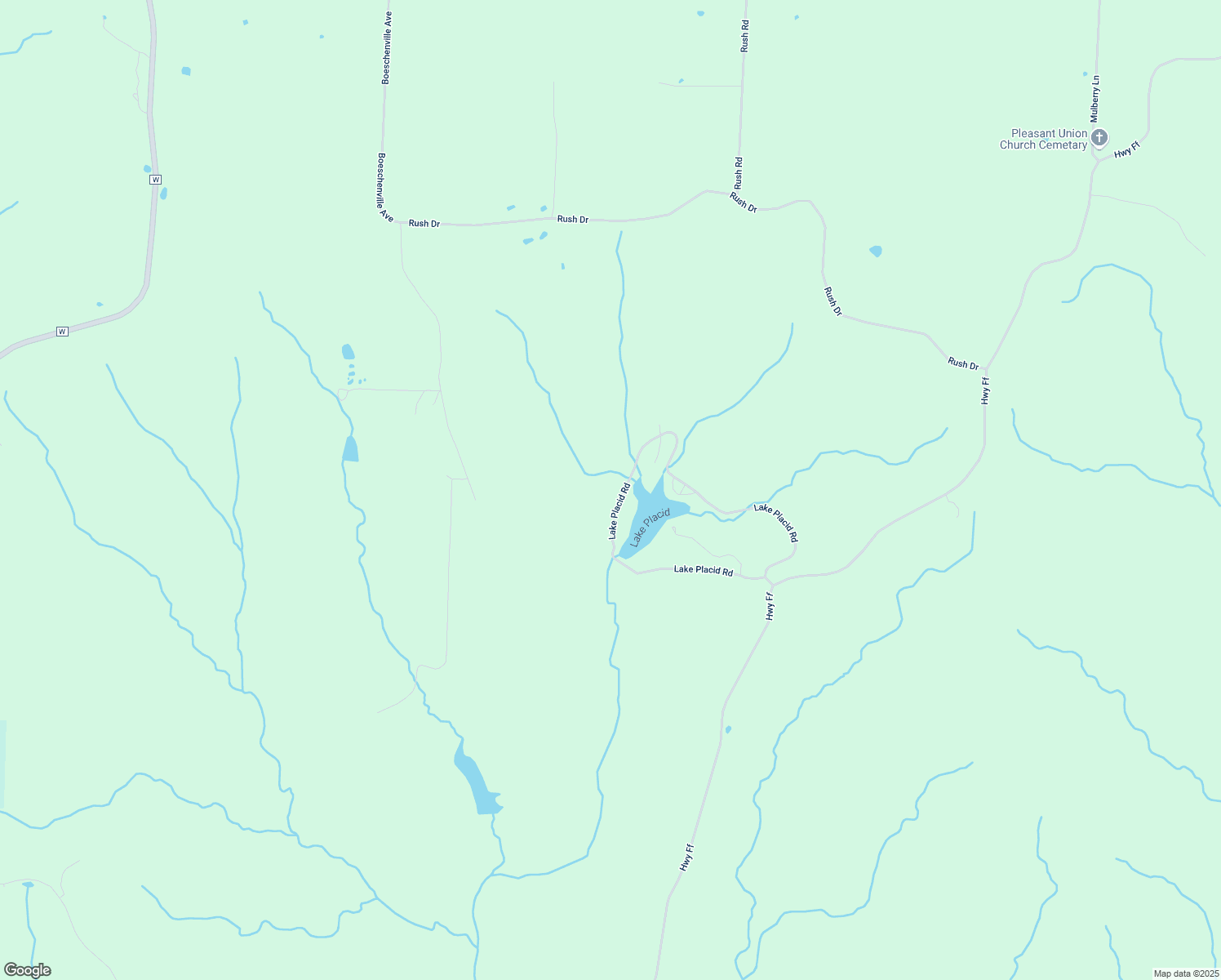 map of restaurants, bars, coffee shops, grocery stores, and more near 39 Private Road in Cole Camp
