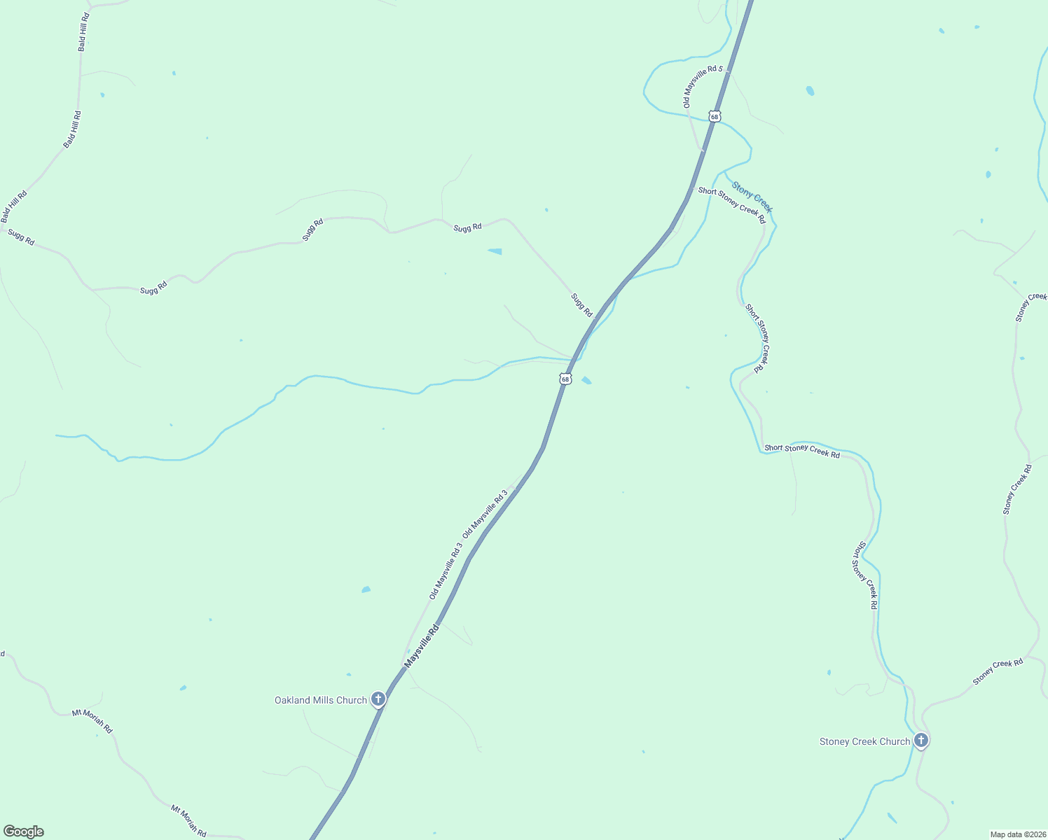 map of restaurants, bars, coffee shops, grocery stores, and more near 7055 Maysville Road in Carlisle