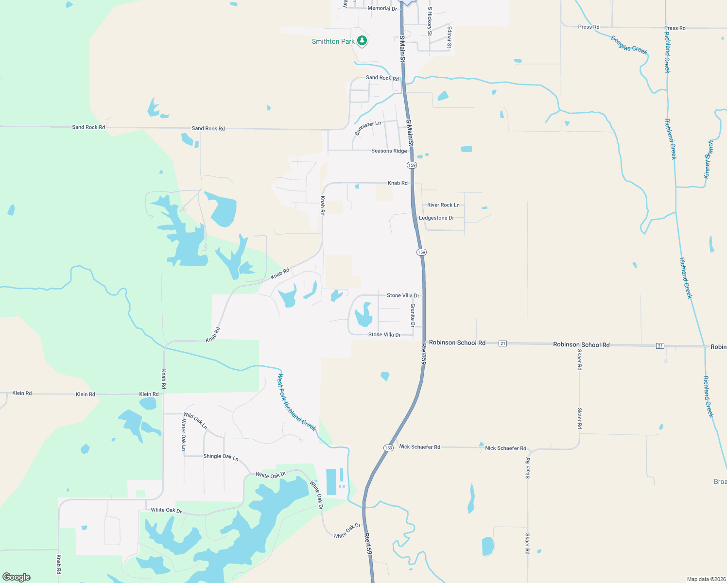 map of restaurants, bars, coffee shops, grocery stores, and more near 5689 Stone Villa Dr in Smithton