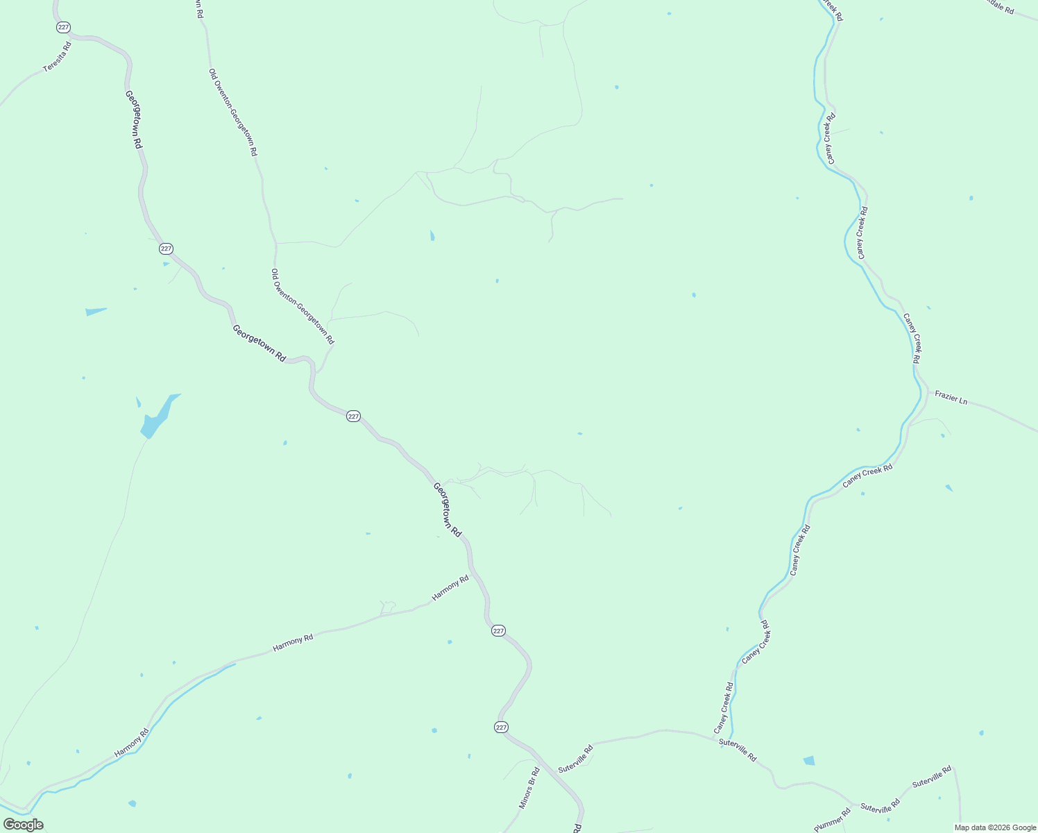 map of restaurants, bars, coffee shops, grocery stores, and more near 12634 Kentucky 227 in Owenton