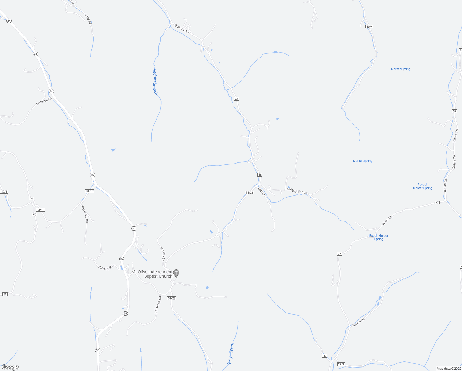 map of restaurants, bars, coffee shops, grocery stores, and more near 1483 County Route 34/21 in Hurricane