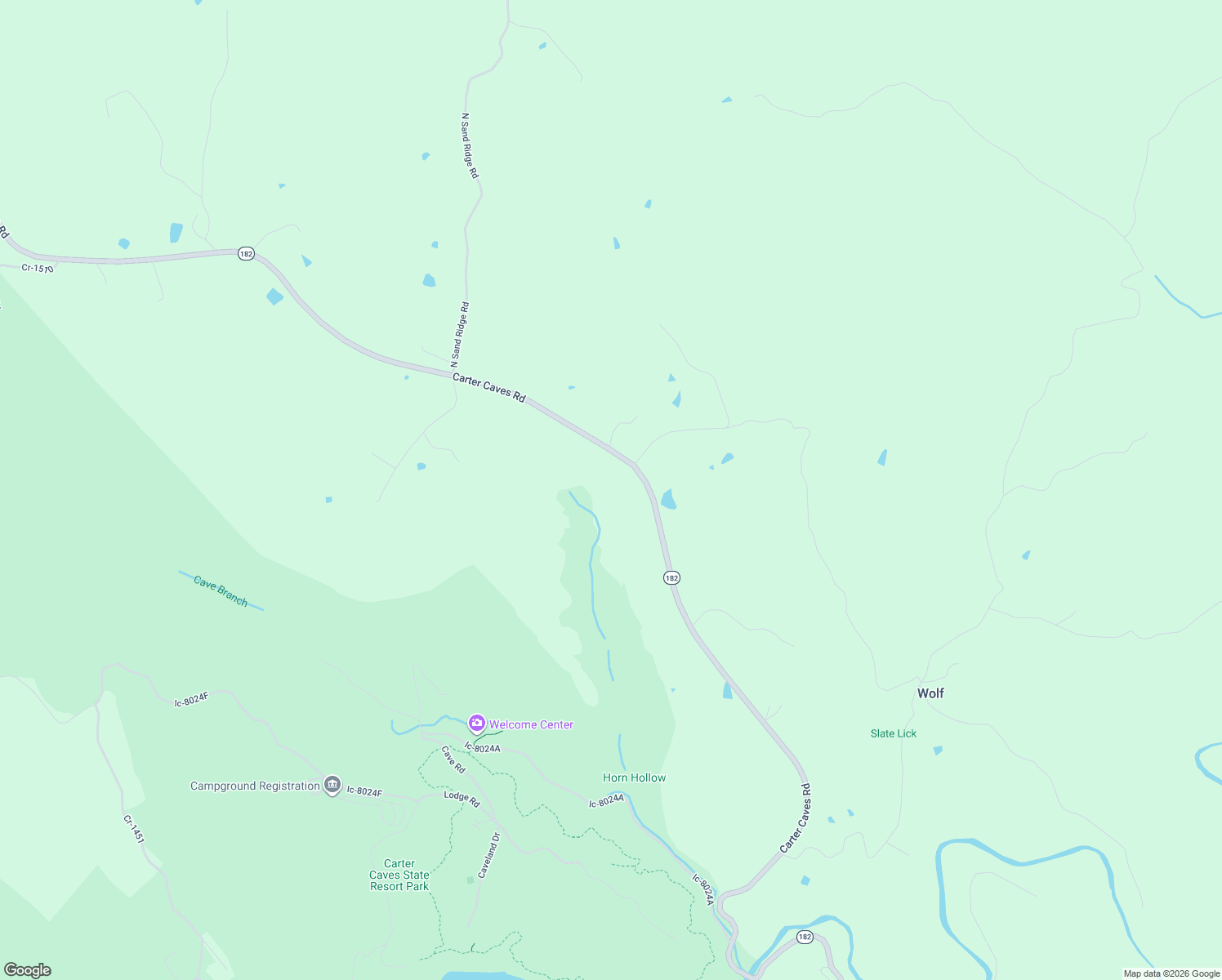 map of restaurants, bars, coffee shops, grocery stores, and more near 3291-6179 Carter Caves Road in Grayson