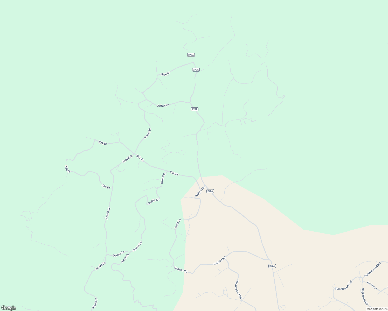 map of restaurants, bars, coffee shops, grocery stores, and more near 2065 State Road 270A in Cotopaxi