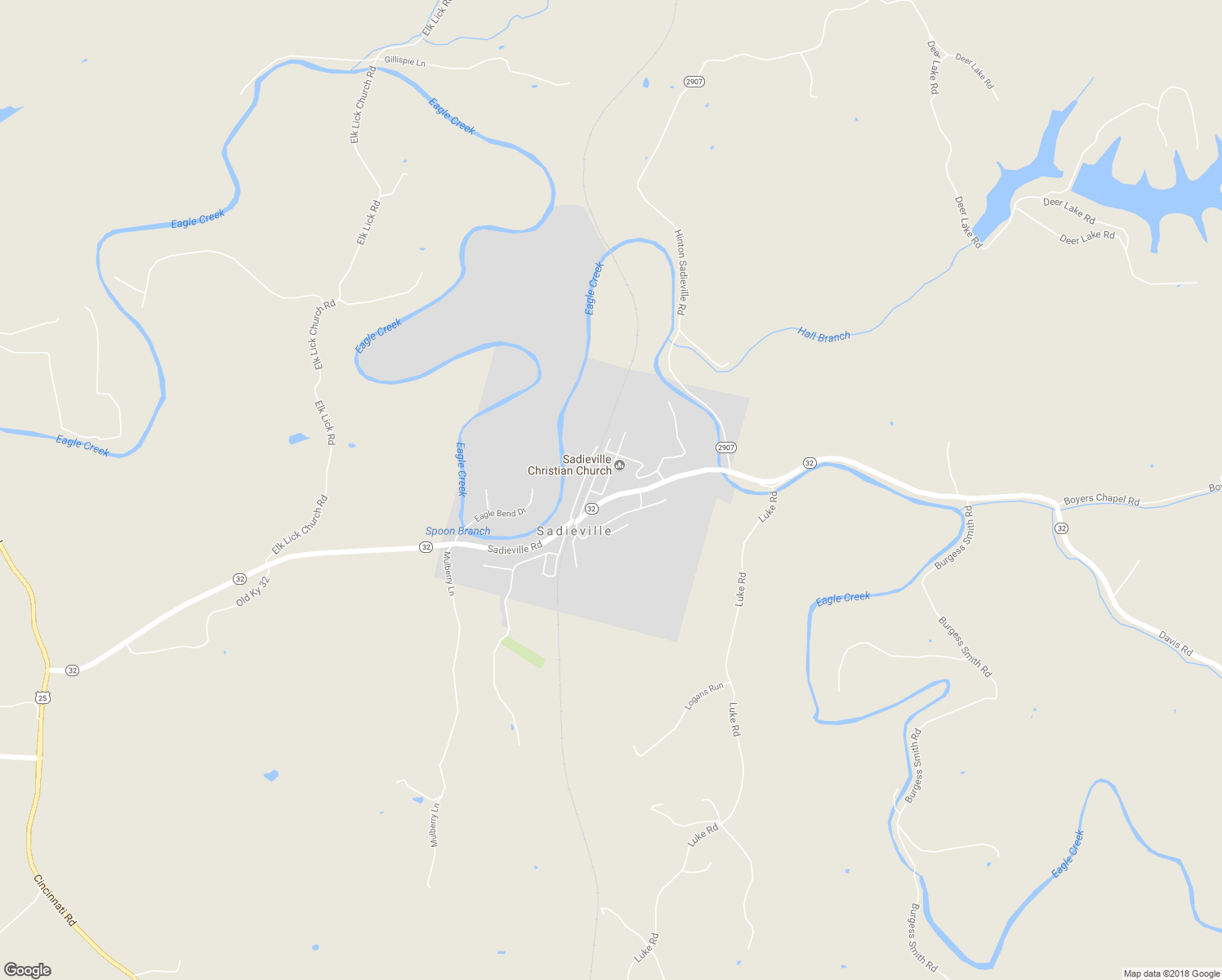 map of restaurants, bars, coffee shops, grocery stores, and more near 668 Pike Street in Sadieville