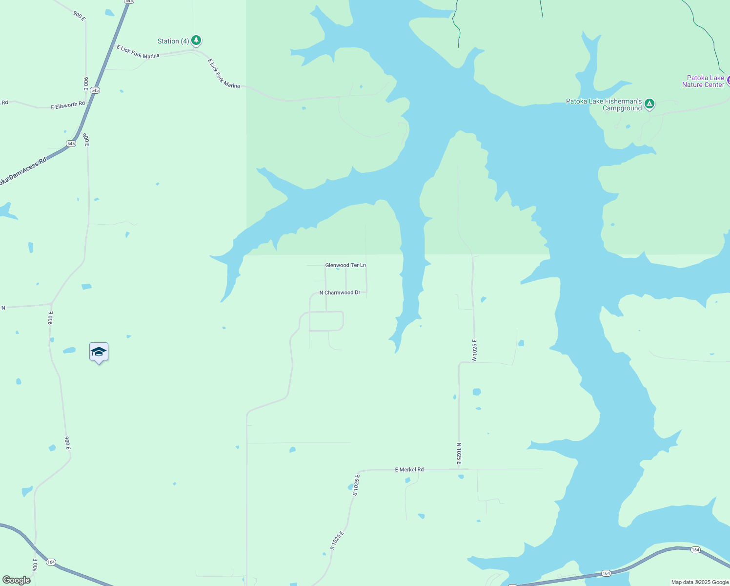 map of restaurants, bars, coffee shops, grocery stores, and more near 880 North Lakeview Drive in Celestine