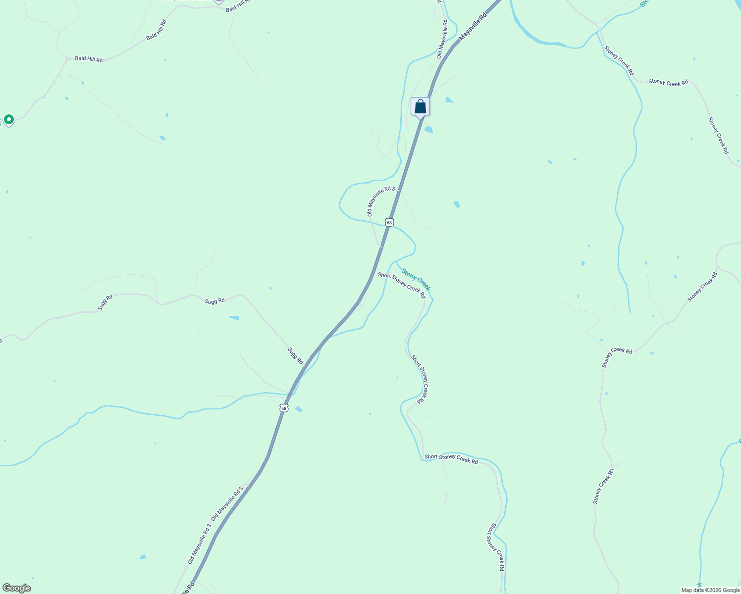 map of restaurants, bars, coffee shops, grocery stores, and more near 7600 Maysville Road in Carlisle