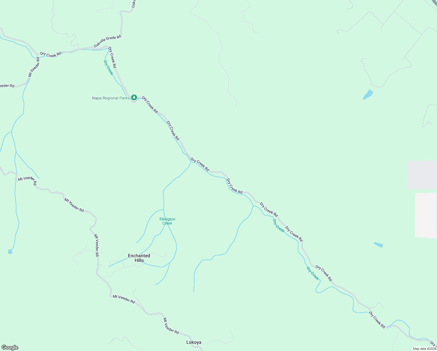 map of restaurants, bars, coffee shops, grocery stores, and more near 5685 Dry Creek Road in Napa