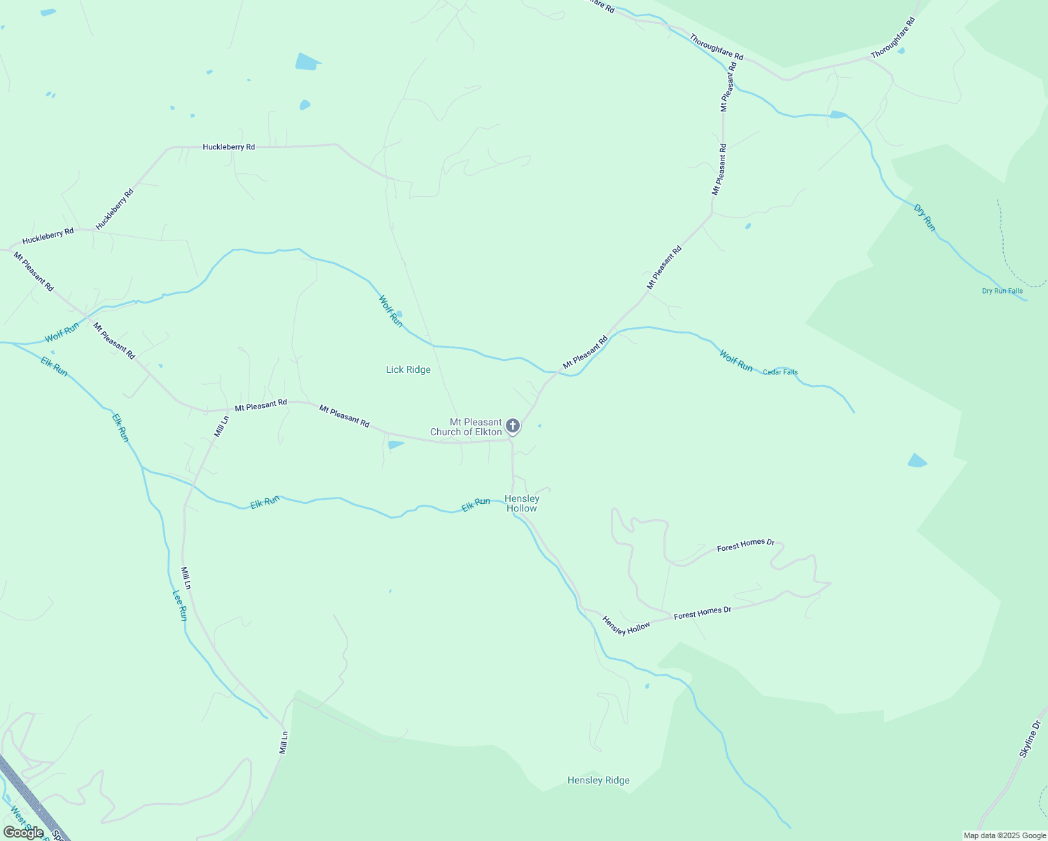 map of restaurants, bars, coffee shops, grocery stores, and more near 21168 Mount Pleasant Road in Elkton