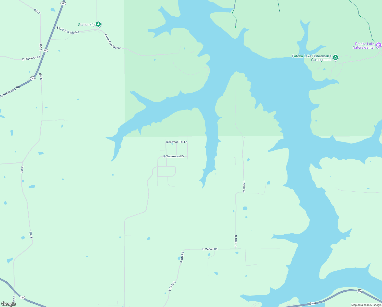 map of restaurants, bars, coffee shops, grocery stores, and more near 880 North Lakeview Drive in Celestine