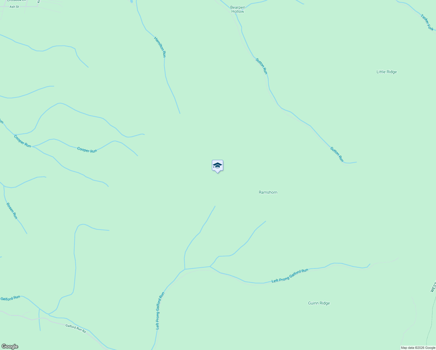 map of restaurants, bars, coffee shops, grocery stores, and more near in Green Bank