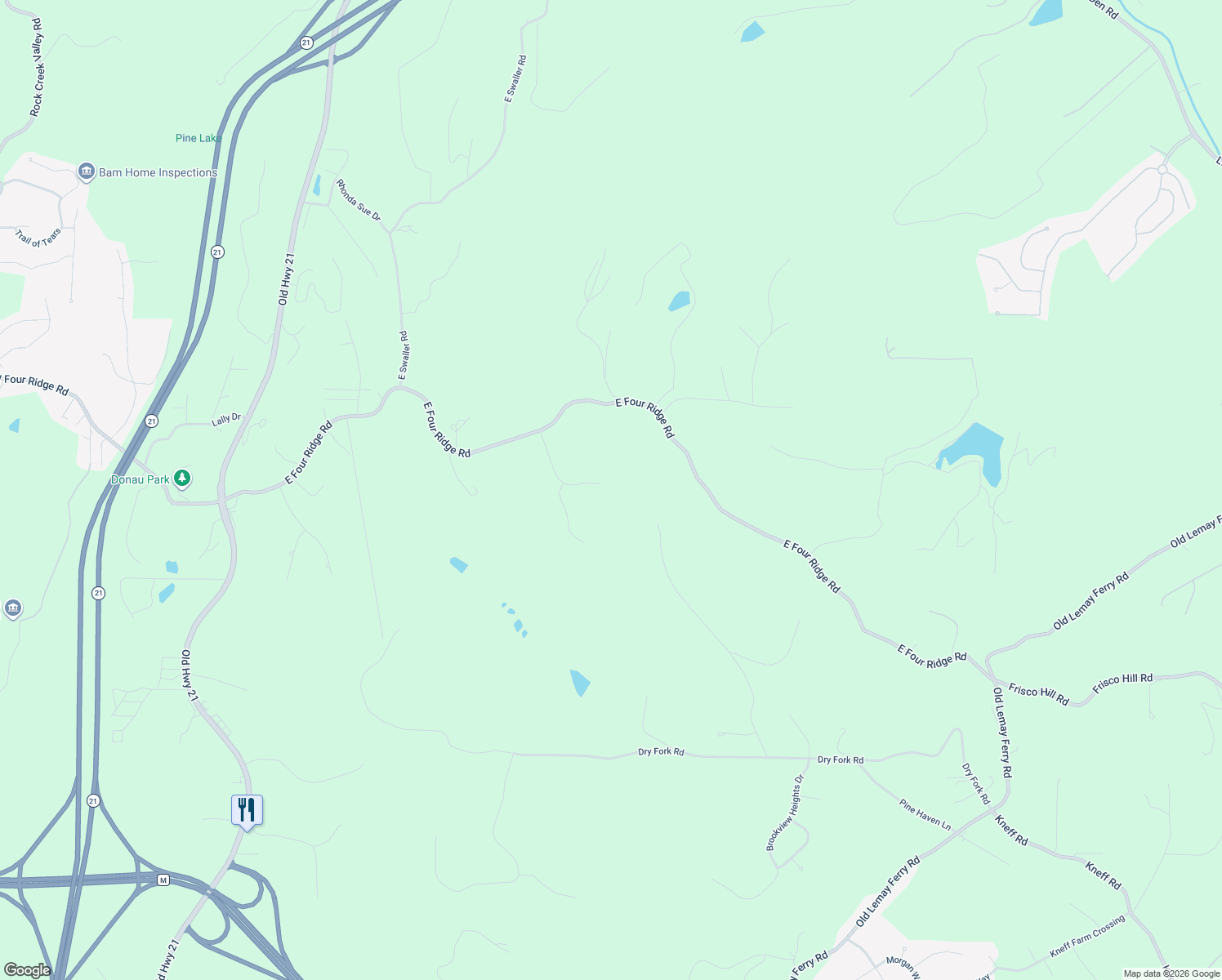 map of restaurants, bars, coffee shops, grocery stores, and more near 5033 Fischer Way in Imperial