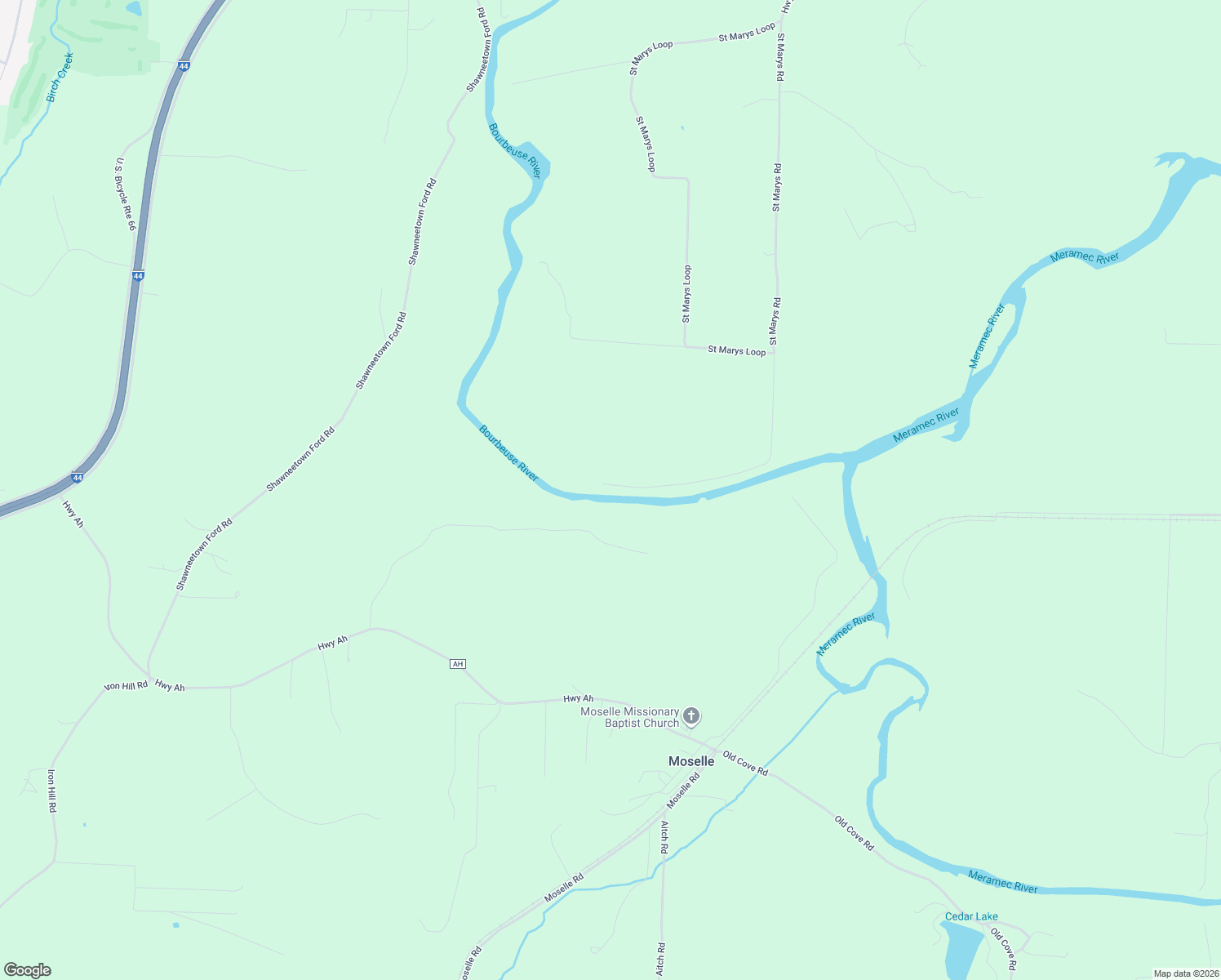 map of restaurants, bars, coffee shops, grocery stores, and more near 2305 Saint Marys Road in Villa Ridge