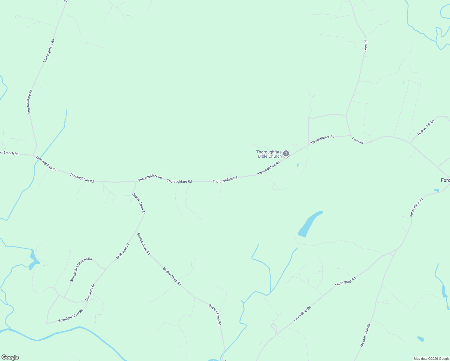 map of restaurants, bars, coffee shops, grocery stores, and more near 3261-3309 Thoroughfare Road in Culpeper