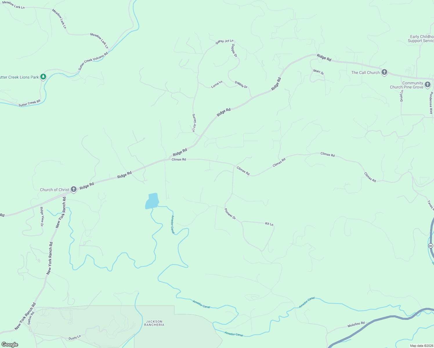 map of restaurants, bars, coffee shops, grocery stores, and more near 17065 Niles Road in Jackson