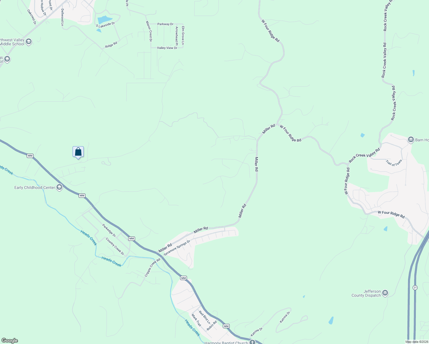 map of restaurants, bars, coffee shops, grocery stores, and more near 5551 Eagles View Drive in House Springs