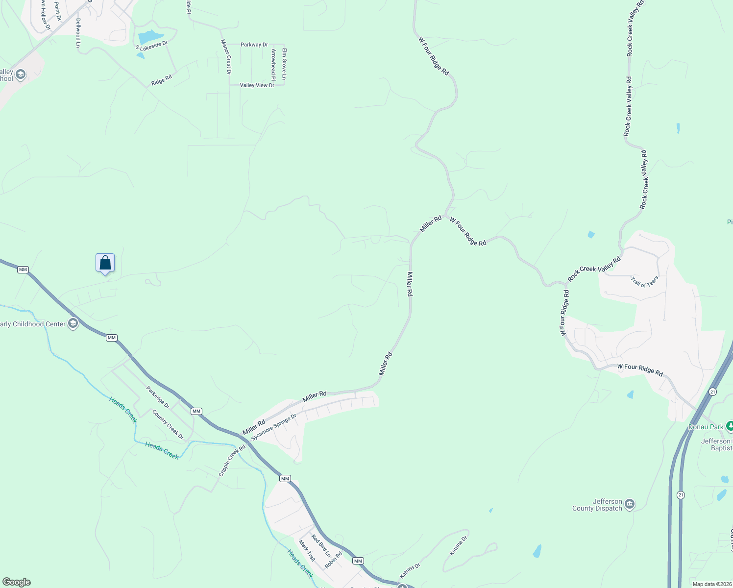 map of restaurants, bars, coffee shops, grocery stores, and more near 5533 Eagles View Drive in House Springs