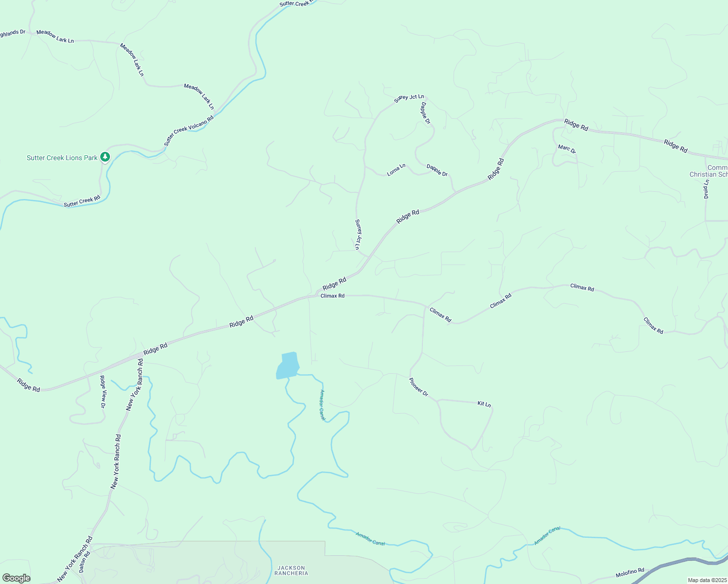 map of restaurants, bars, coffee shops, grocery stores, and more near 16885 Climax Road in Jackson