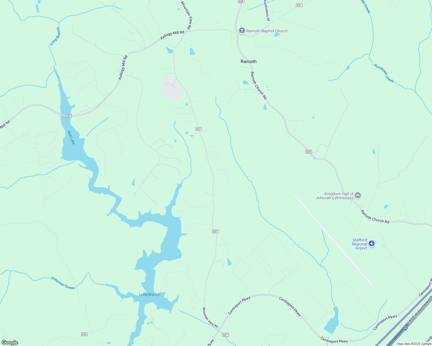 map of restaurants, bars, coffee shops, grocery stores, and more near 936 Mountain View Road in Fredericksburg