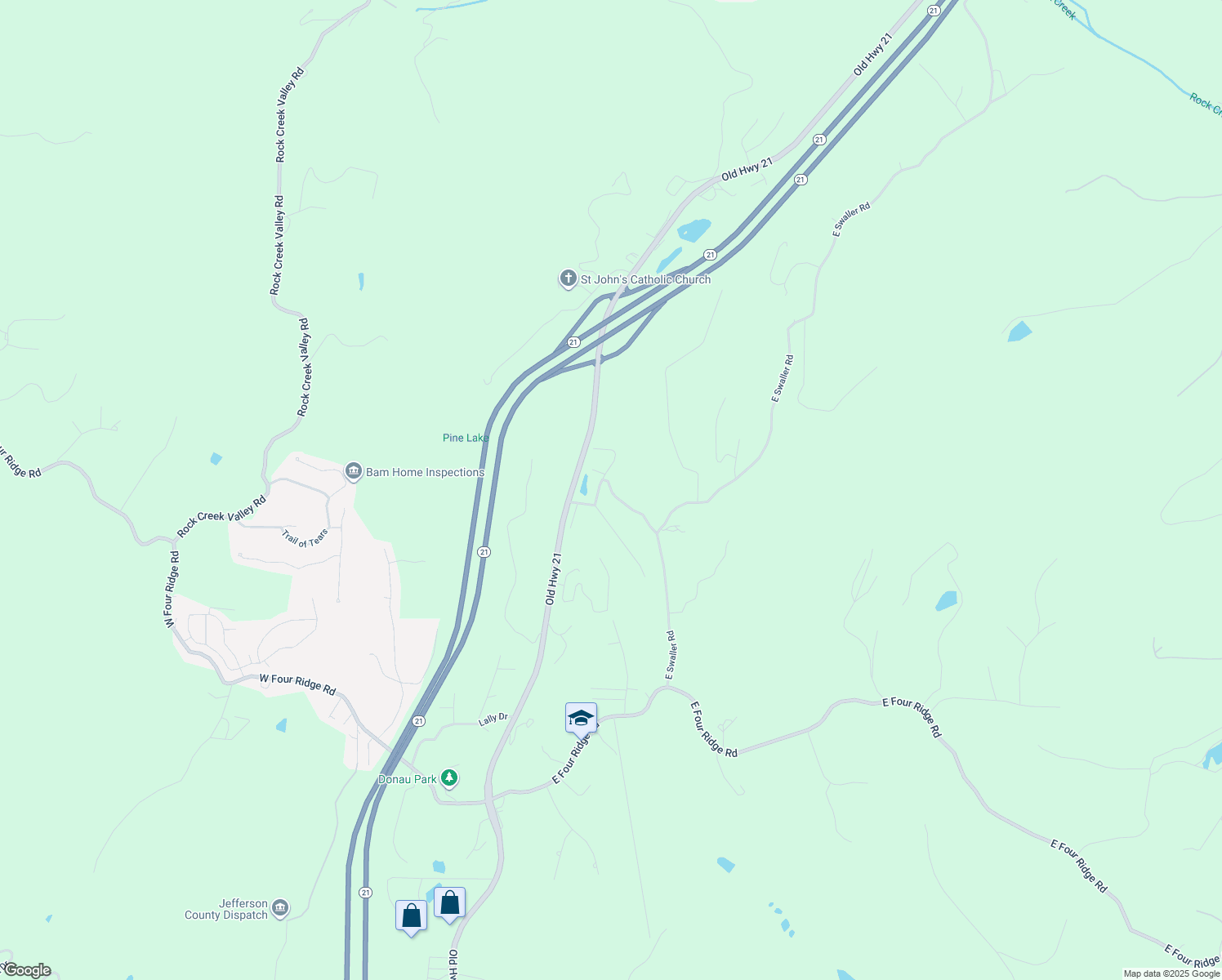map of restaurants, bars, coffee shops, grocery stores, and more near 4503 Rhonda Sue Drive in Imperial