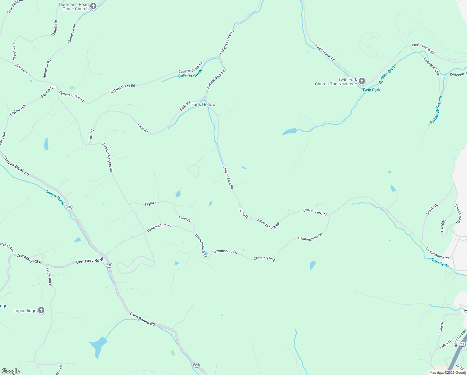 map of restaurants, bars, coffee shops, grocery stores, and more near 7636 Delray Lane in Catlettsburg