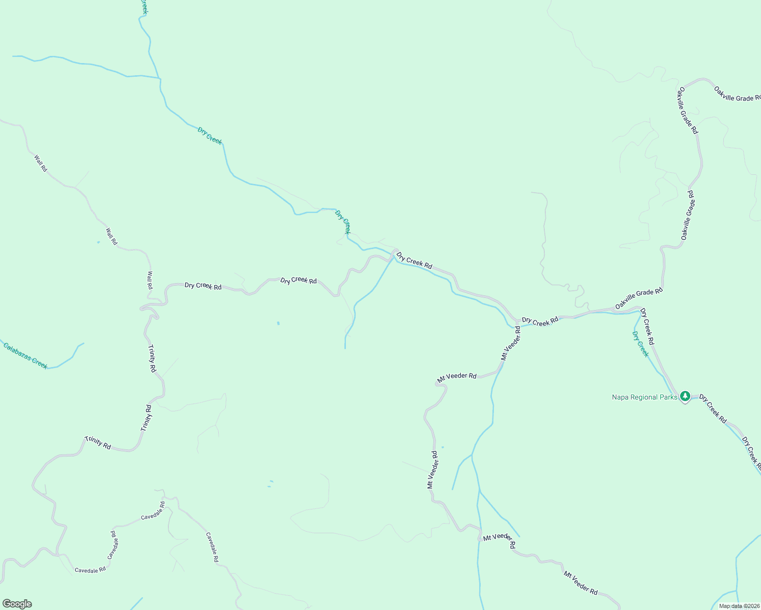 map of restaurants, bars, coffee shops, grocery stores, and more near 6435 Dry Creek Road in Napa