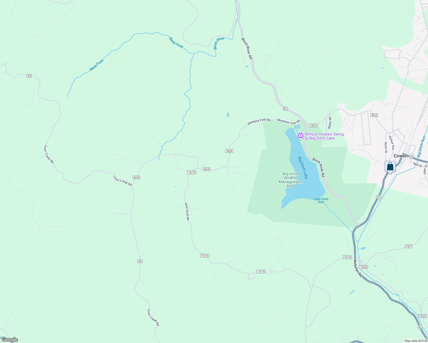map of restaurants, bars, coffee shops, grocery stores, and more near 485 County Route 44/8 in Cowen