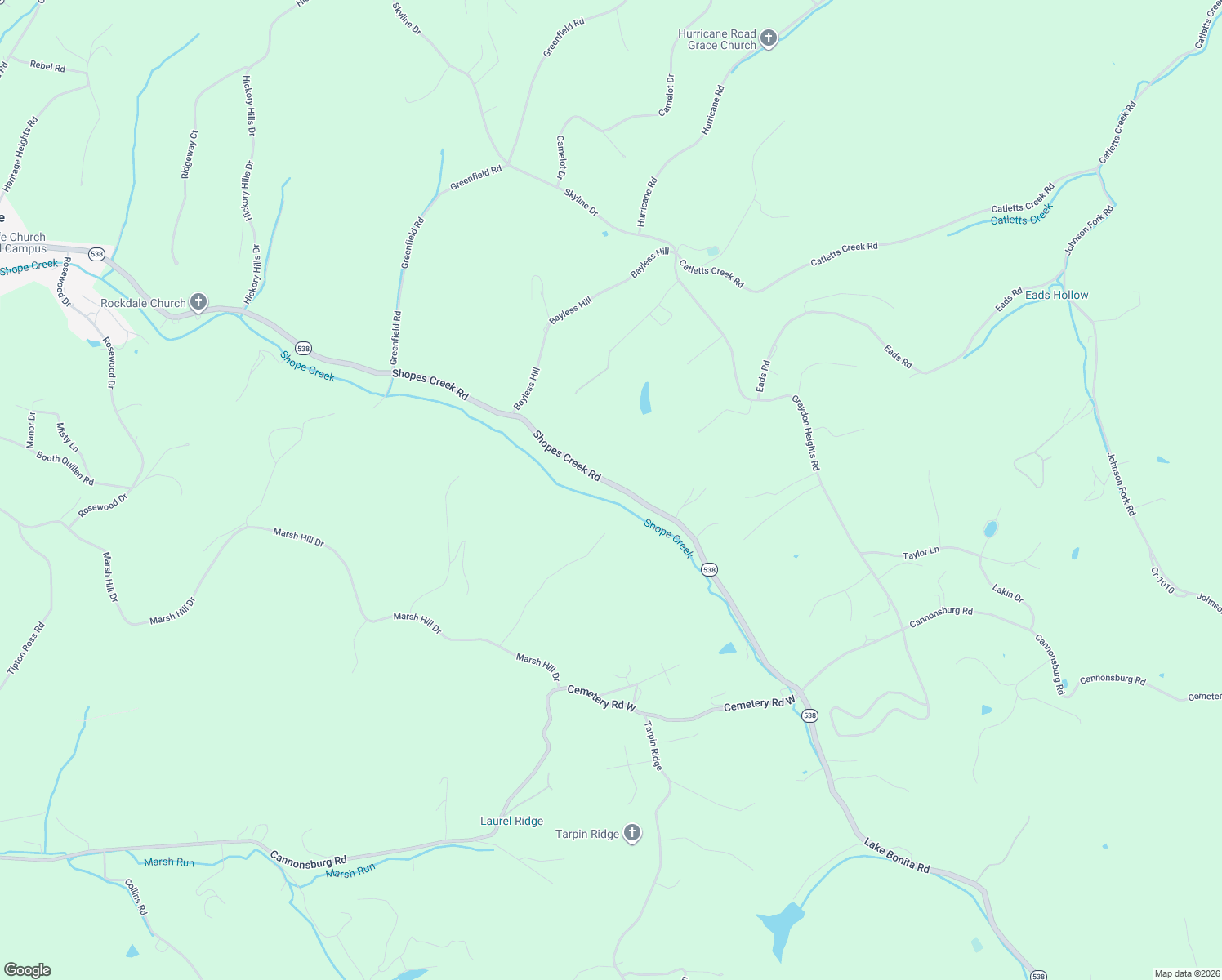 map of restaurants, bars, coffee shops, grocery stores, and more near 3286 Shopes Creek Road in Catlettsburg