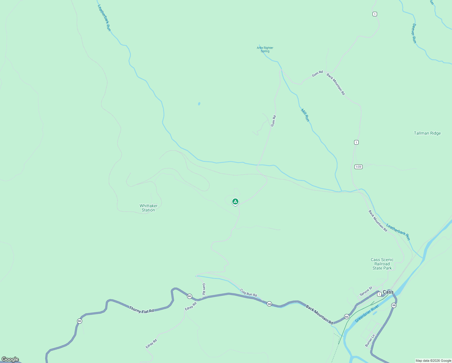 map of restaurants, bars, coffee shops, grocery stores, and more near 1167 Gum Road in Cass