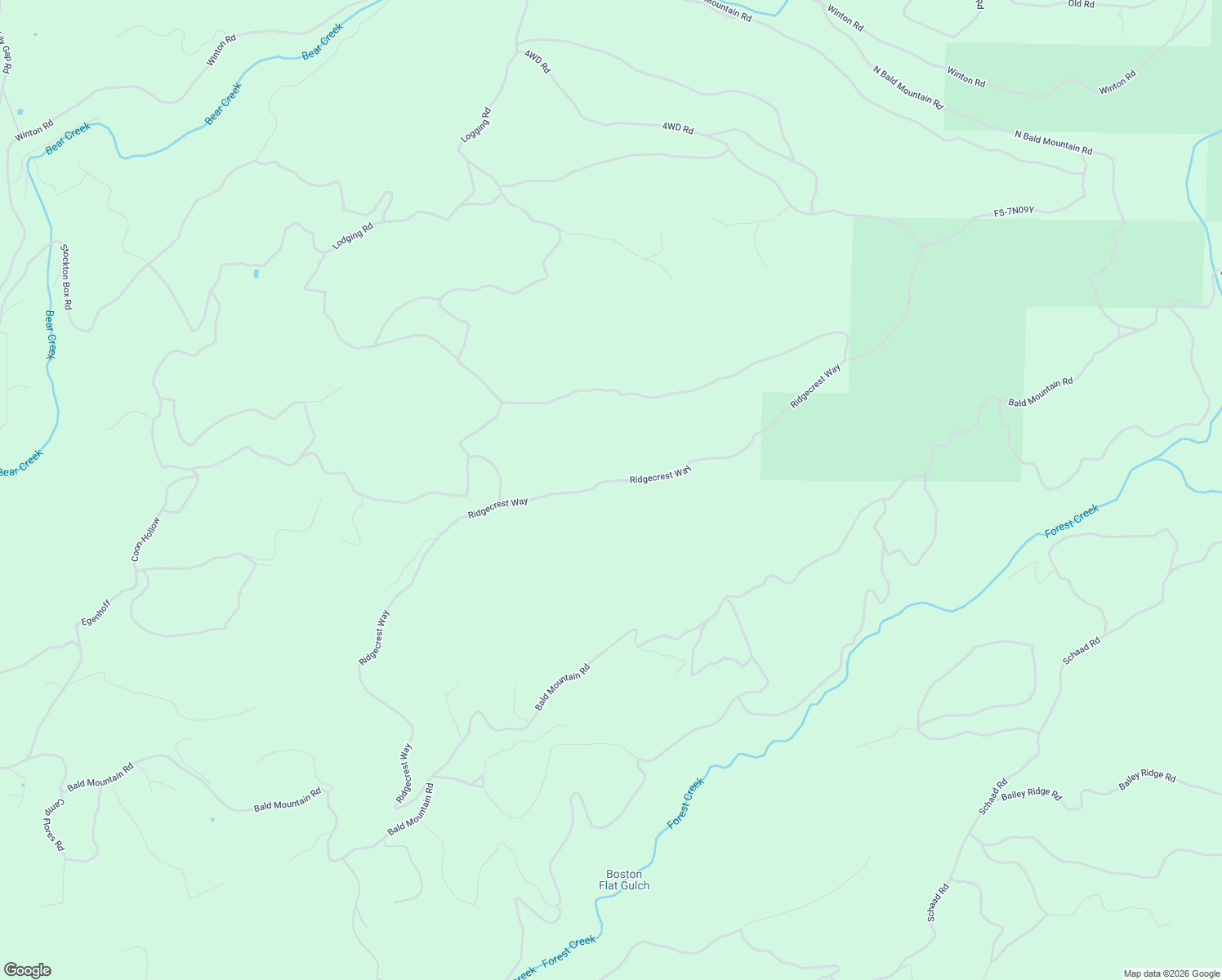 map of restaurants, bars, coffee shops, grocery stores, and more near 1975 Ridgecrest Way in Wilseyville