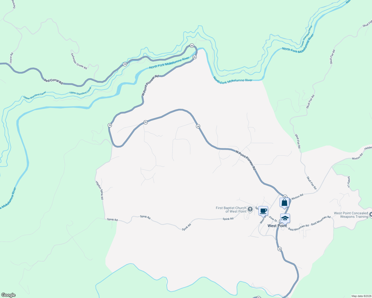map of restaurants, bars, coffee shops, grocery stores, and more near 398 Niderost Lane in West Point