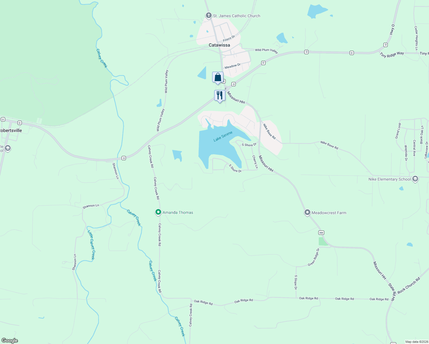 map of restaurants, bars, coffee shops, grocery stores, and more near 4123 Evergreen Drive in Catawissa