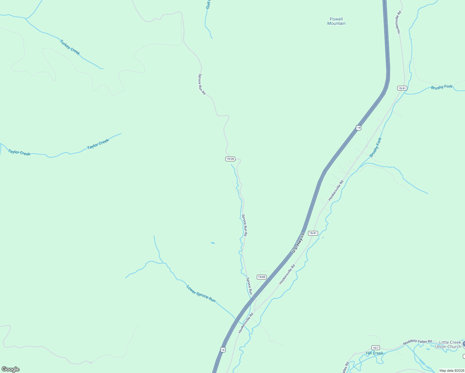 map of restaurants, bars, coffee shops, grocery stores, and more near 1017 Spruce Run Road in Summersville
