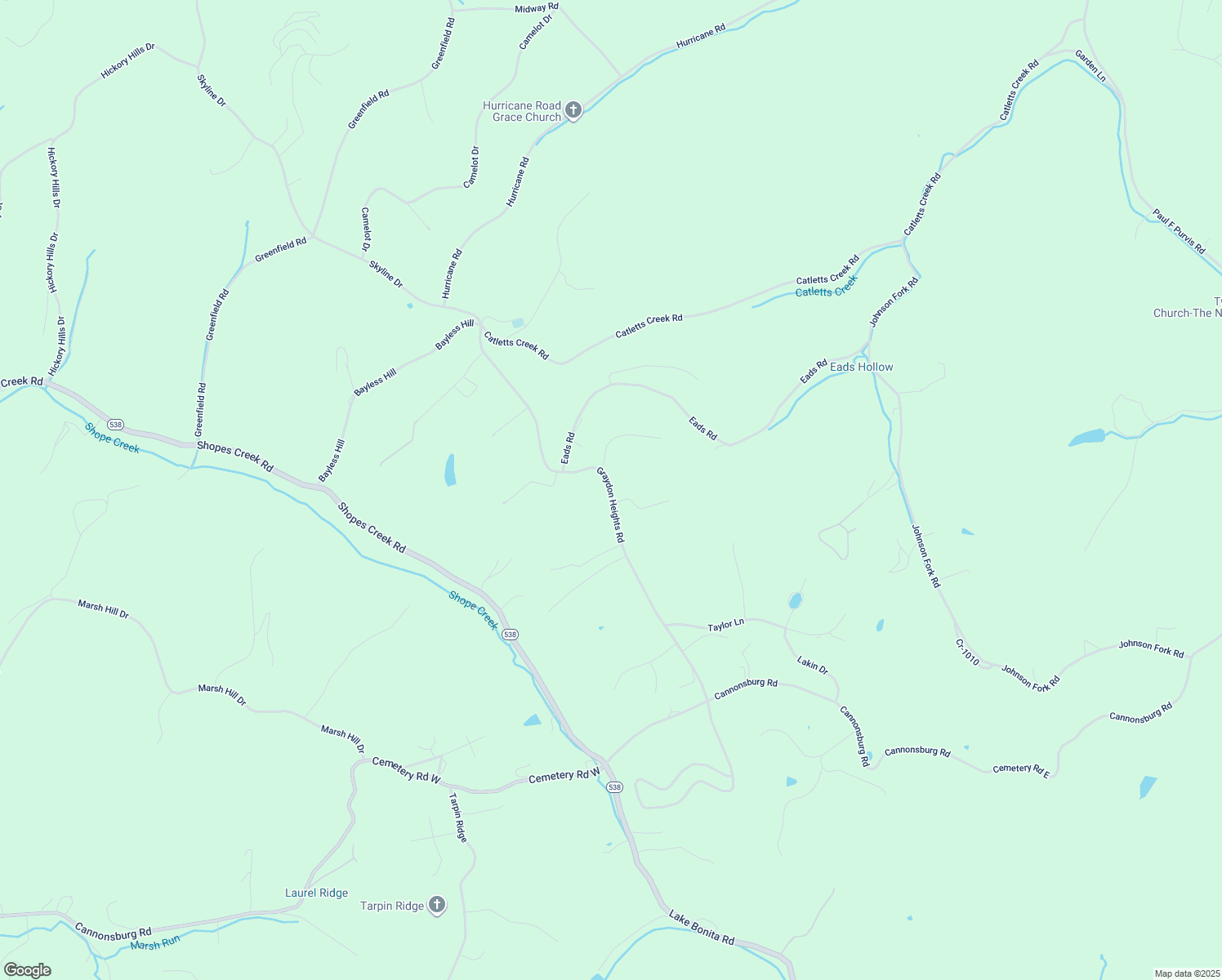 map of restaurants, bars, coffee shops, grocery stores, and more near 8114 Graydon Heights Road in Catlettsburg