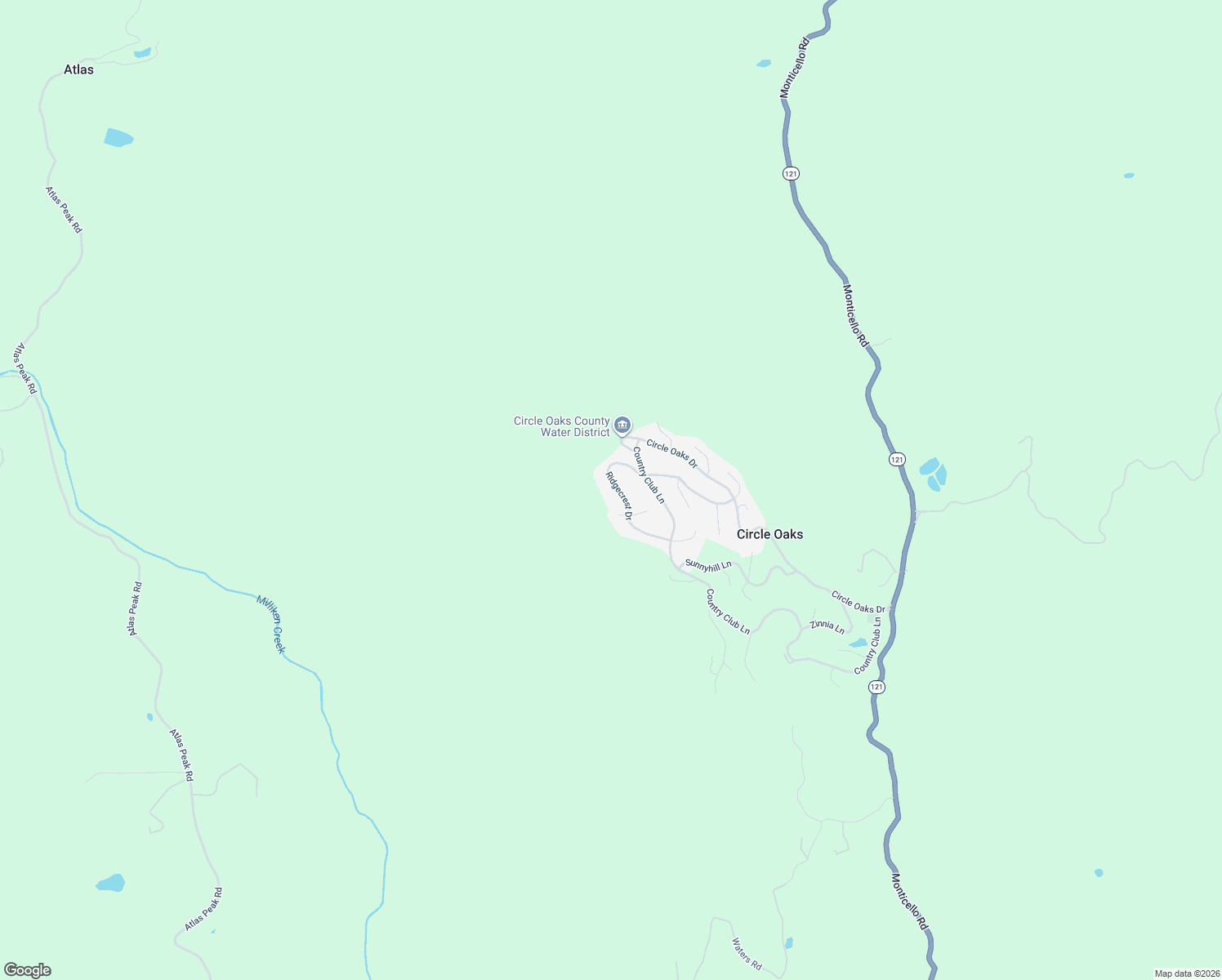 map of restaurants, bars, coffee shops, grocery stores, and more near 141 Ridgecrest Drive in Napa
