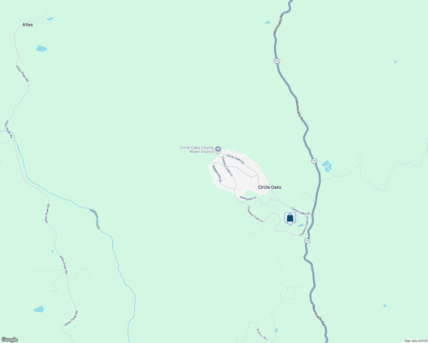 map of restaurants, bars, coffee shops, grocery stores, and more near 141 Ridgecrest Drive in Napa