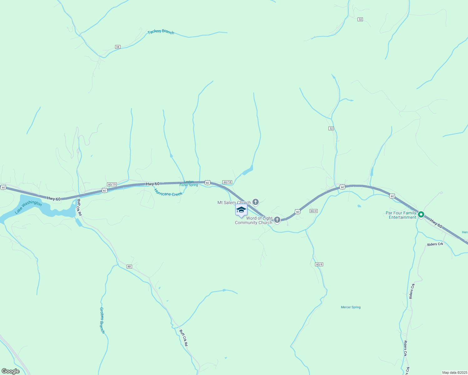 map of restaurants, bars, coffee shops, grocery stores, and more near 4541 U.S. 60 in Hurricane