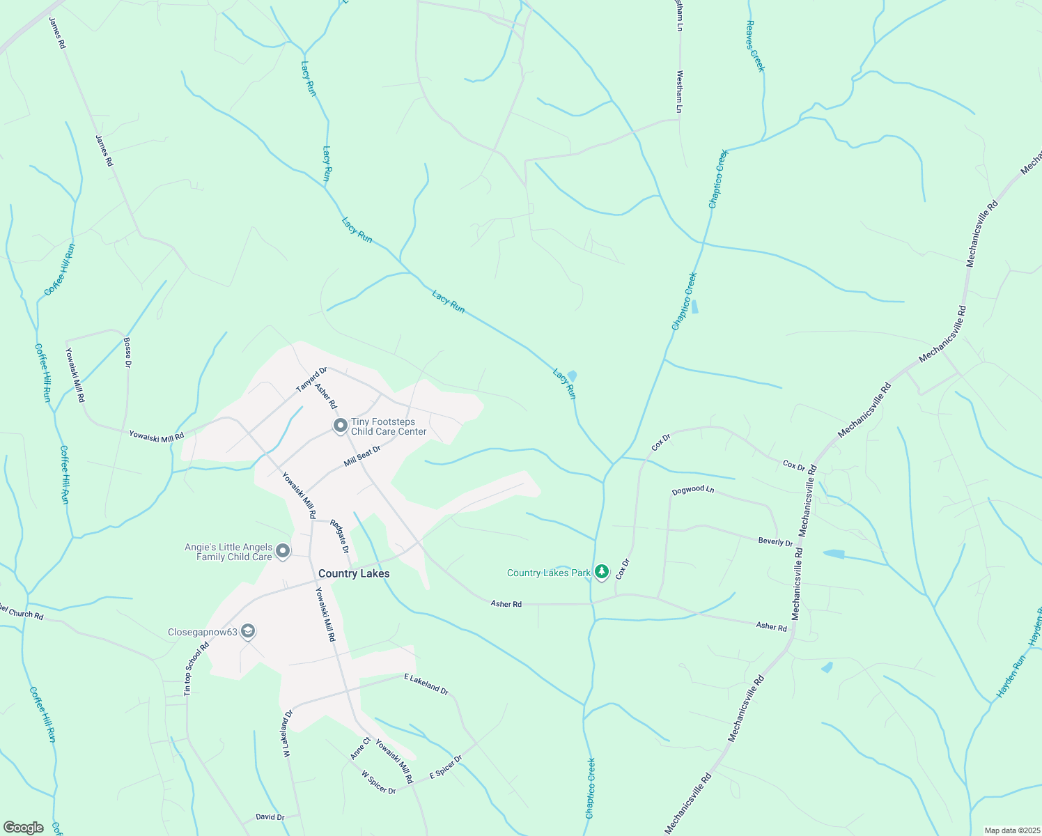 map of restaurants, bars, coffee shops, grocery stores, and more near 37403 Newlands Street in Mechanicsville