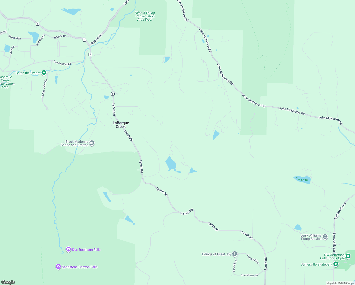 map of restaurants, bars, coffee shops, grocery stores, and more near 112 Nature Wood Tr in LaBarque Creek