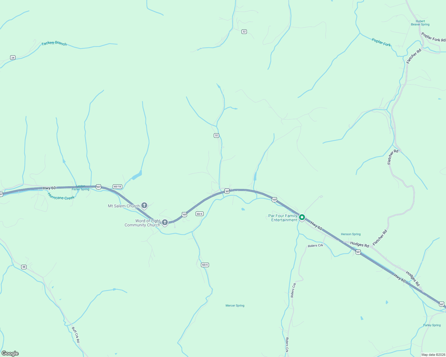 map of restaurants, bars, coffee shops, grocery stores, and more near 80 Teays Lane in Hurricane