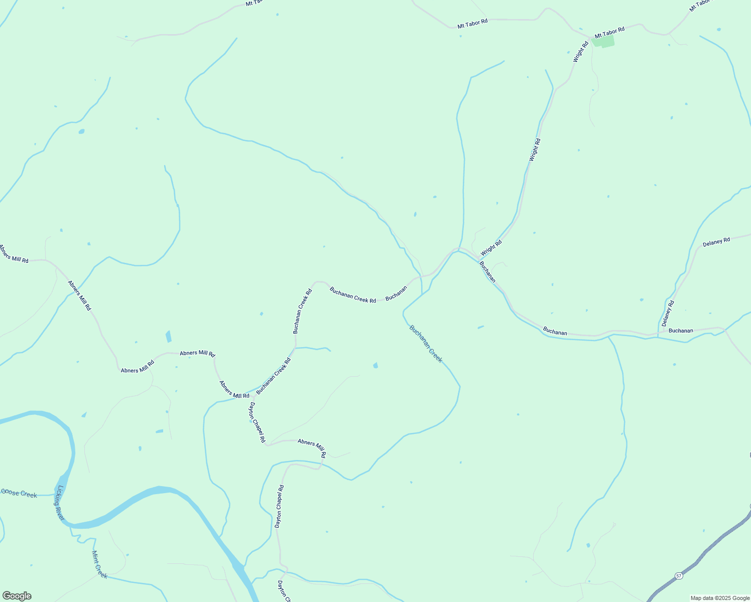 map of restaurants, bars, coffee shops, grocery stores, and more near 3635 Buchanan Creek Road in Ewing