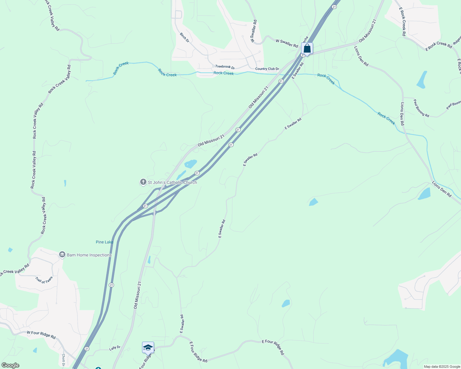 map of restaurants, bars, coffee shops, grocery stores, and more near 3733 Cornfield Lane in Imperial
