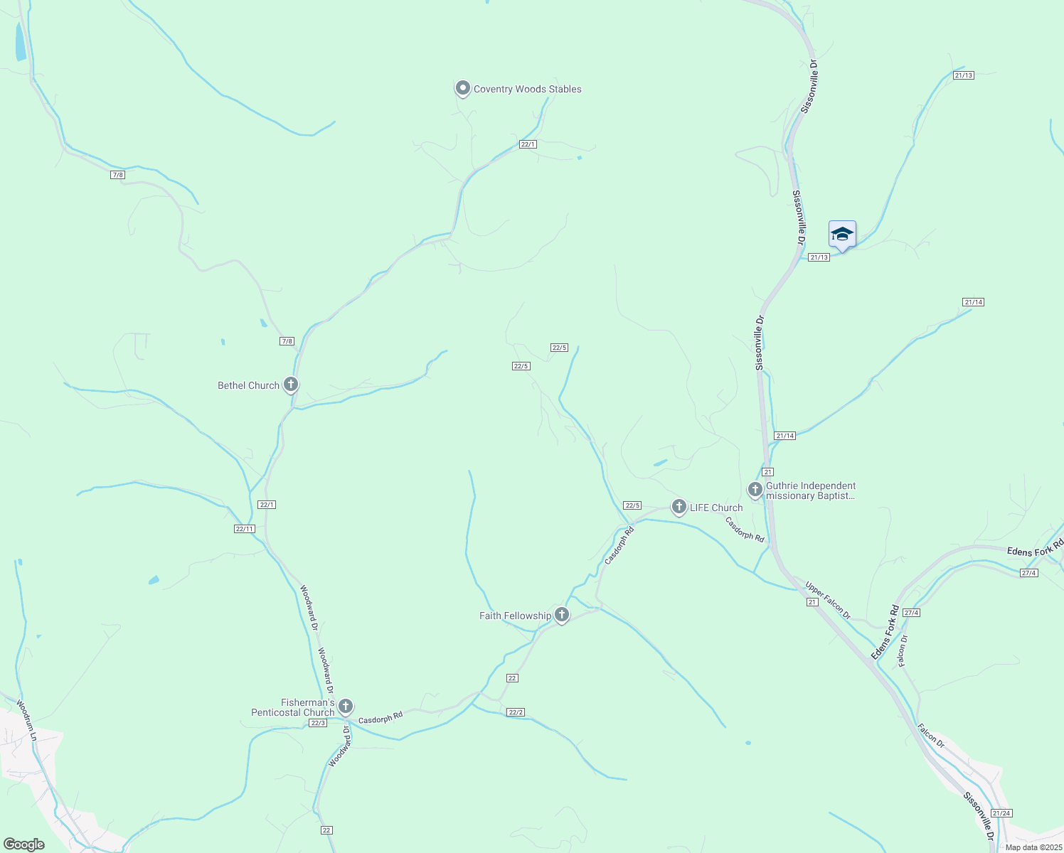 map of restaurants, bars, coffee shops, grocery stores, and more near 140 Casdorph Road in Charleston