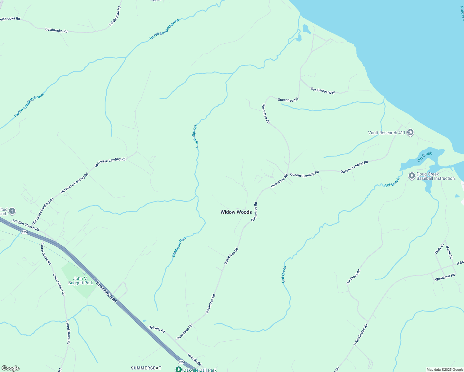 map of restaurants, bars, coffee shops, grocery stores, and more near 41255 Christy Lane in Mechanicsville