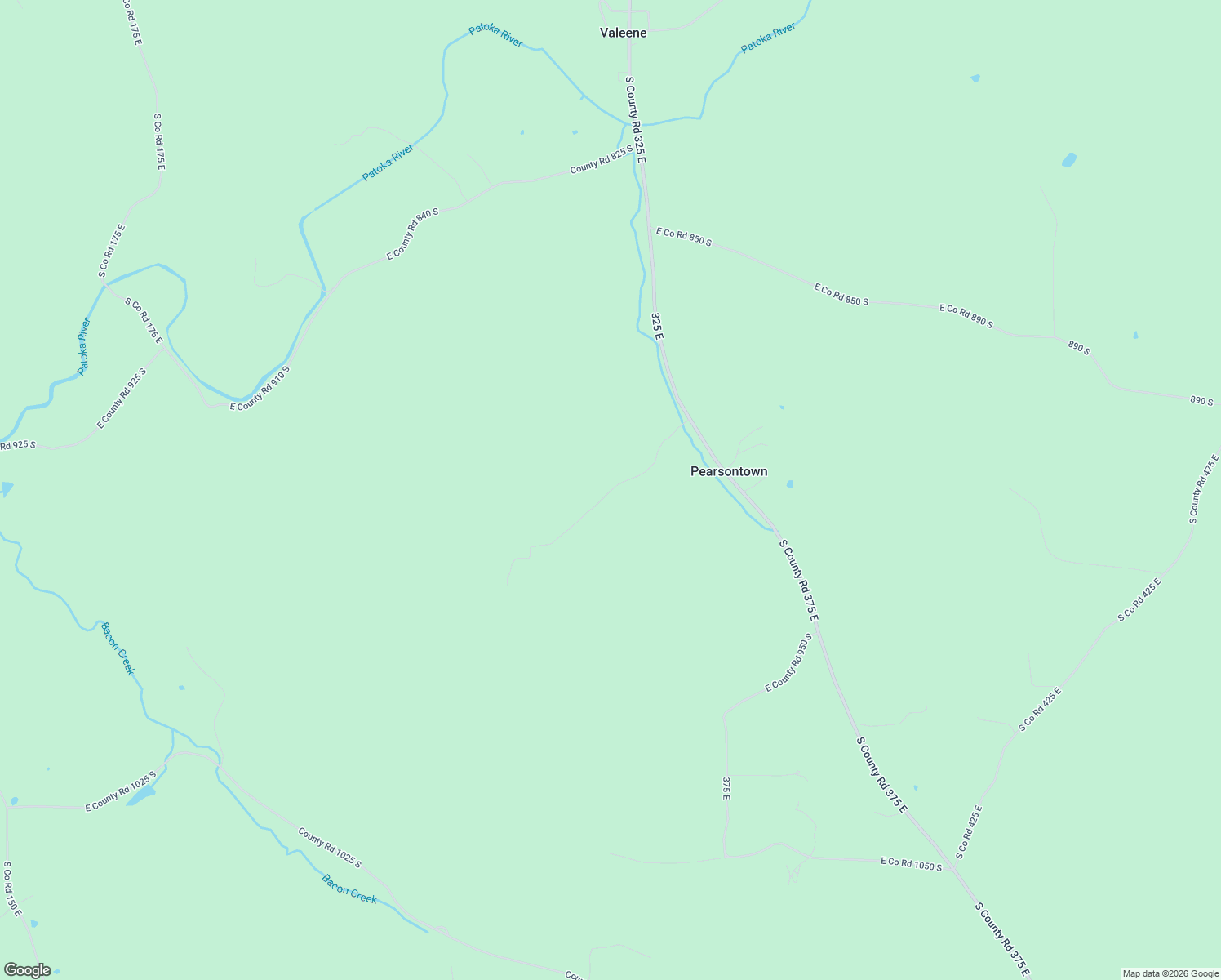 map of restaurants, bars, coffee shops, grocery stores, and more near 3000-3598 County Road 910 South in Marengo