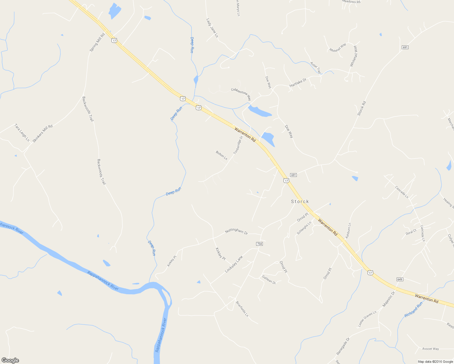 map of restaurants, bars, coffee shops, grocery stores, and more near 97 Timberidge Drive in Fredericksburg