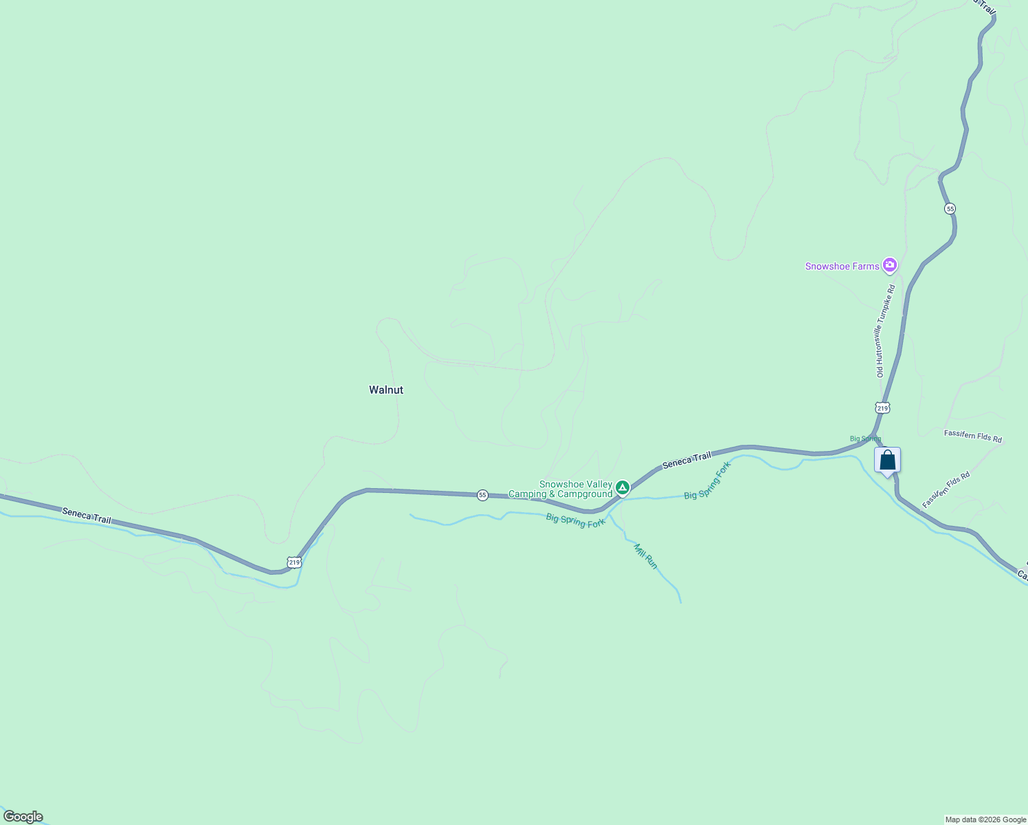 map of restaurants, bars, coffee shops, grocery stores, and more near 498 Hickory Hill Road in Slaty Fork