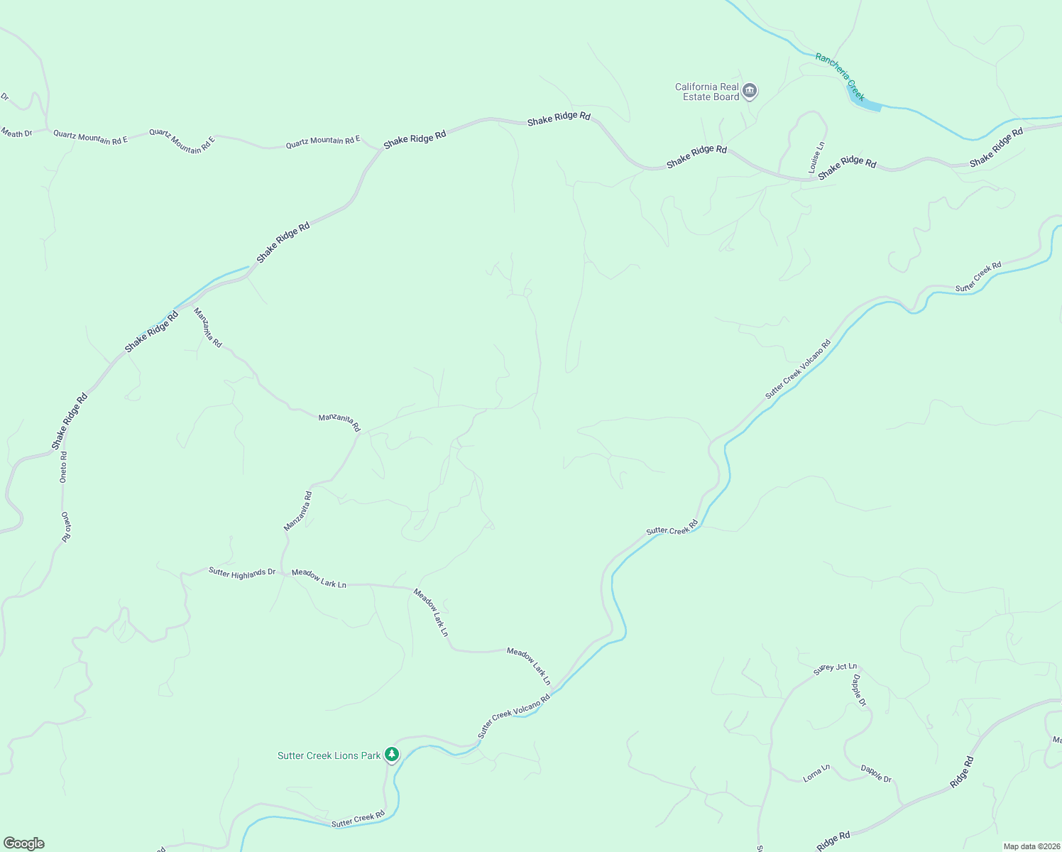 map of restaurants, bars, coffee shops, grocery stores, and more near 15251 Highview Way in Sutter Creek
