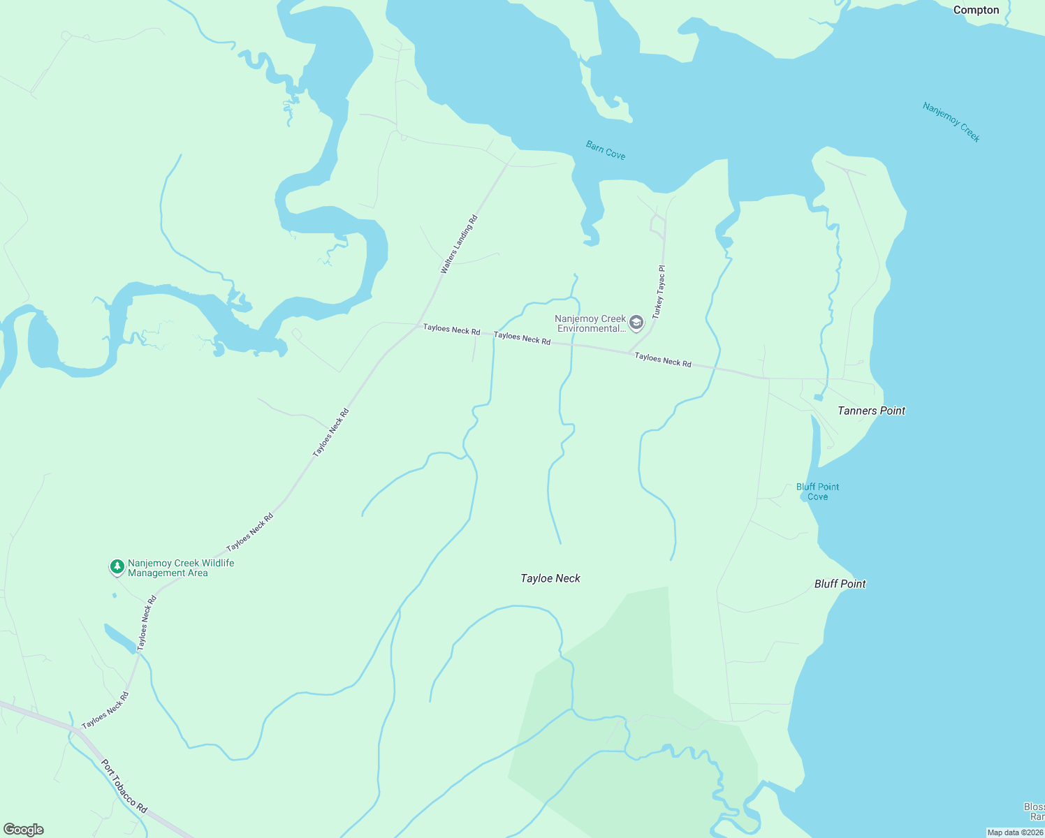 map of restaurants, bars, coffee shops, grocery stores, and more near 9775 Tayloes Neck Road in Nanjemoy